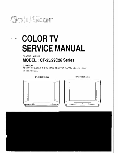 GoldStar CF-25C26,  CF-29C26 Service Manual Tv Color - (7.548Kb) 4 Part File - pag. 55